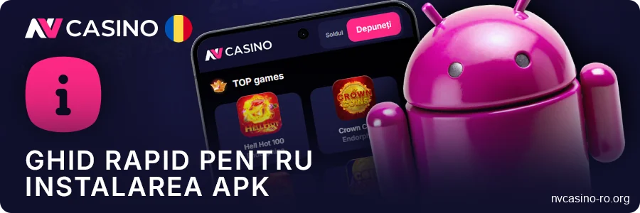 Cum să descarci și să instalezi aplicația NV Casino pentru Android