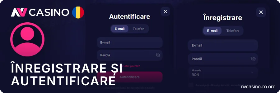 Ghid pentru înregistrare și autentificare la NV Casino