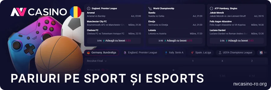 Despre pariurile sportive la NV Casino – pariați pe e-sport