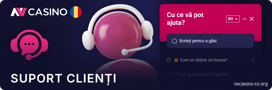 Serviciul de asistență pentru jucători la NV Casino România